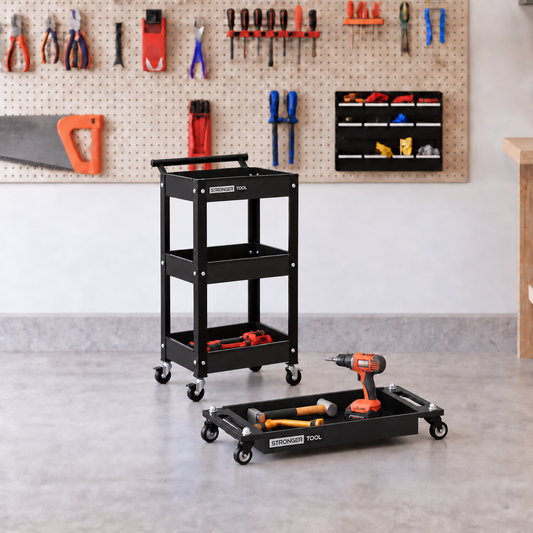 TC3-300 Compact Tool Cart + RT-4030 Rolling Tray Bundle