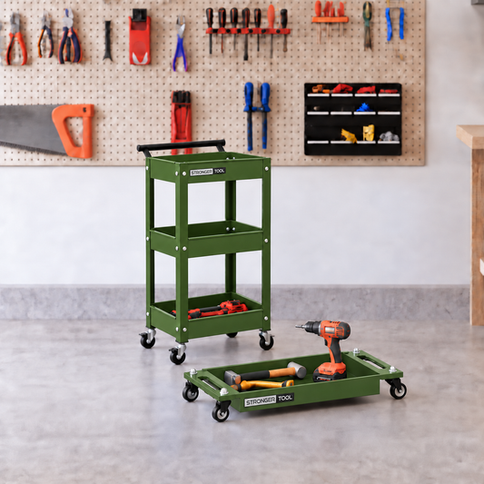 TC3-300 Compact Tool Cart + RT-4030 Rolling Tray Bundle