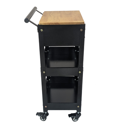 TC2-210 Compact Tool Cart 2-Tier with Lockable Drawer