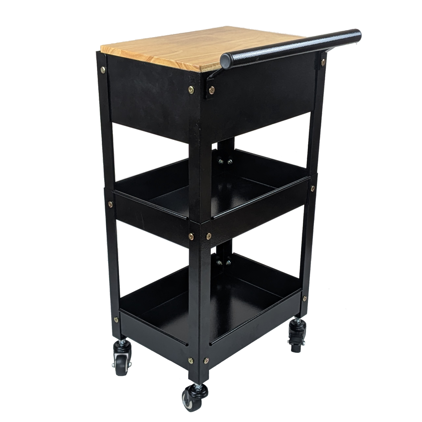 TC2-210 Compact Tool Cart 2-Tier with Lockable Drawer