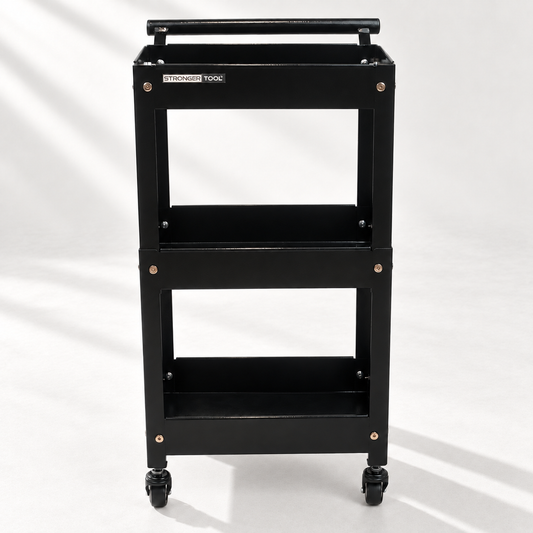 TC3-300 Compact 3-Tier Tool Cart – Steel Workshop Trolley